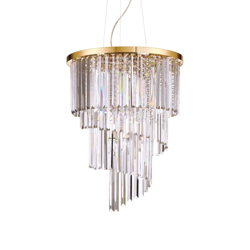 Lampada A Sospensione Carlton Sp12 Oro Ideal-Lux