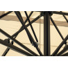 Ombrellone 5x5 Palo Centrale Antracite Moia | Ecru