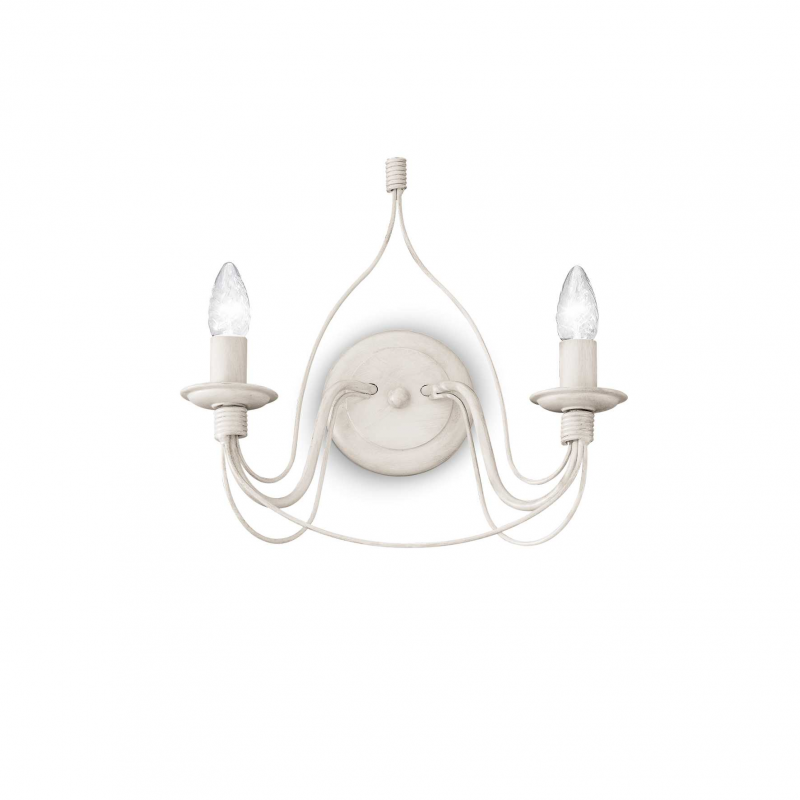 Lampada Da Parete Corte Ap2 Bianco Ideal-Lux