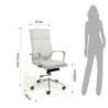 Poltrona Da Ufficio Premier White 89X59X38 Cm