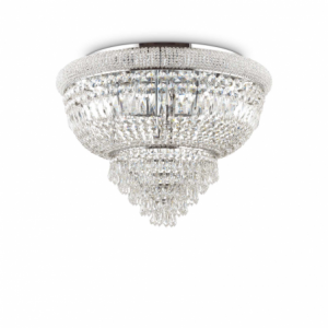 Lampada Da Soffitto Dubai Pl24 Cromo Ideal-Lux