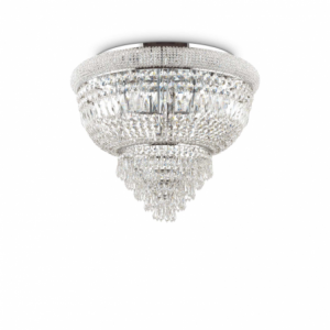 Lampada Da Soffitto Dubai Pl6 Cromo Ideal-Lux