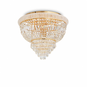Lampada Da Soffitto Dubai Pl6 Ottone Ideal-Lux