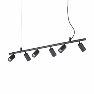 Lampada A Sospensione Dynamite Sp6 Nero Ideal-Lux