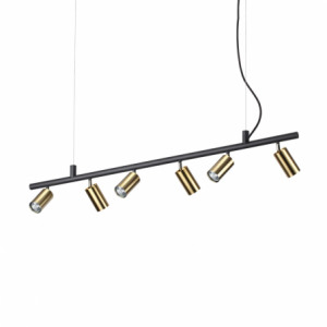 Lampada A Sospensione Dynamite Sp6 Ottone Ideal-Lux