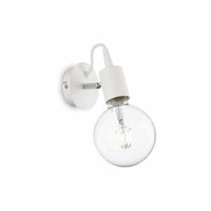 Lampada Da Parete Edison Ap1 Bianco Ideal-Lux