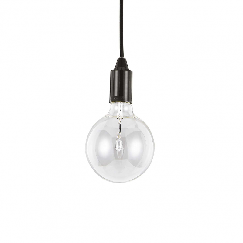 Lampada A Sospensione Edison Sp1 Nero Ideal-Lux