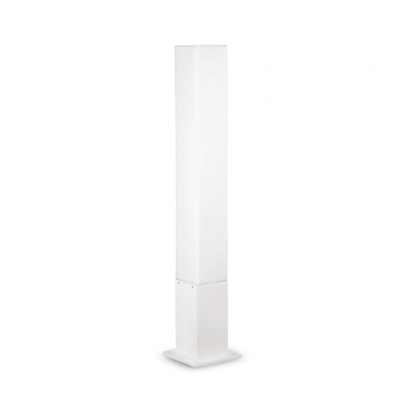 Lampada Da Terra Edo Outdoor Pt1 Square Bianco Ideal-Lux