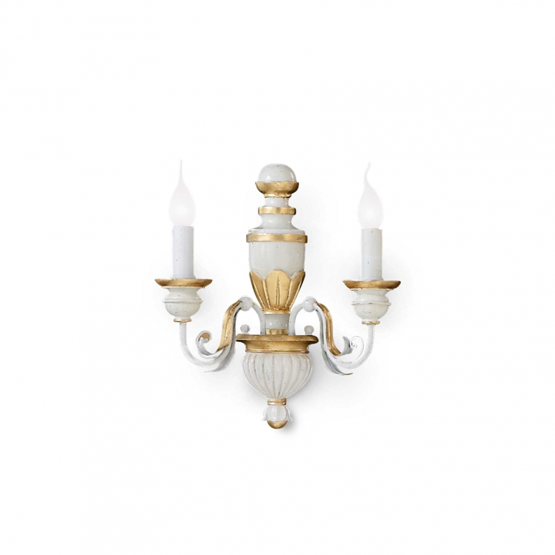 Lampada Da Parete Firenze Ap2 Bianco Ideal-Lux