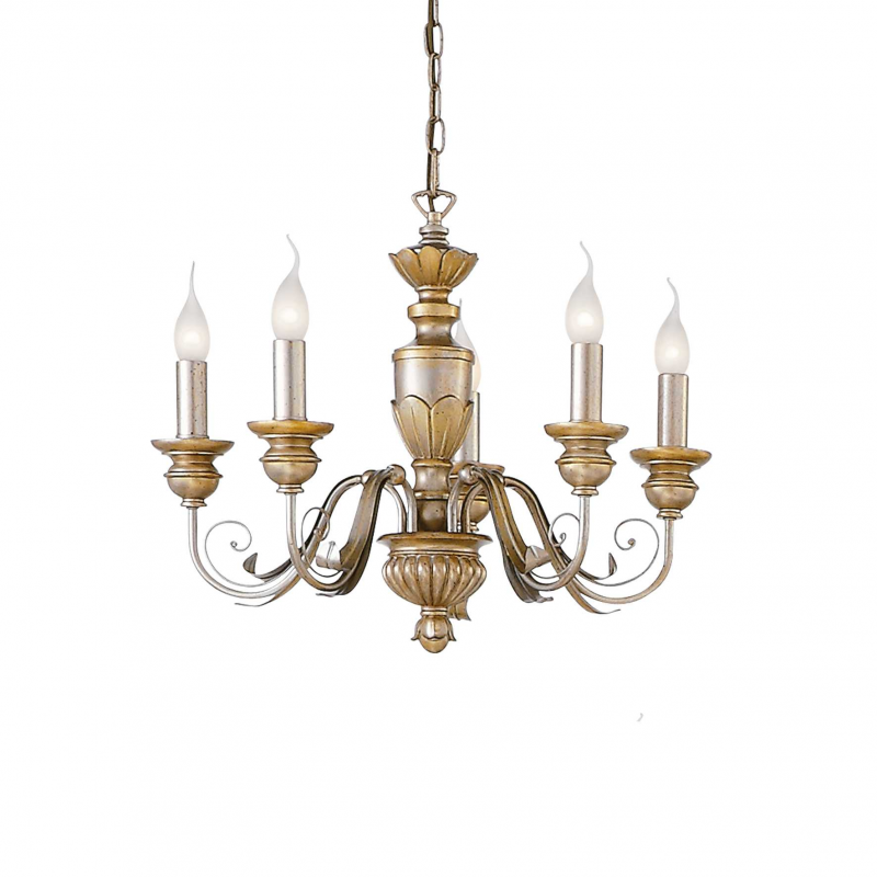 Lampada A Sospensione Firenze Sp5 Oro Ideal-Lux