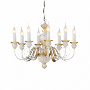 Lampada A Sospensione Firenze Sp8 Bianco Ideal-Lux