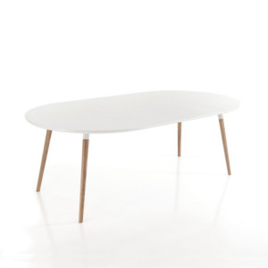 Zoom Tavolo Rotondo Allungabile Ego Wood  128X68X15 Cm