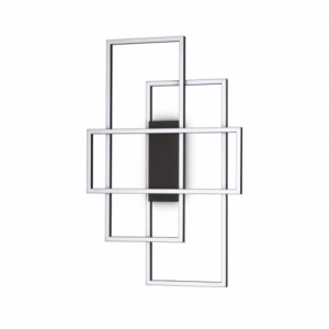Lampada Da Soffitto Frame Pl Rettangolo Nero Ideal-Lux