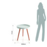 Tavolino Kyra Round 56X58X12 Cm