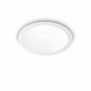Lampada Da Incasso Game Trim Round 20W 3000K Wh Wh Ideal-Lux