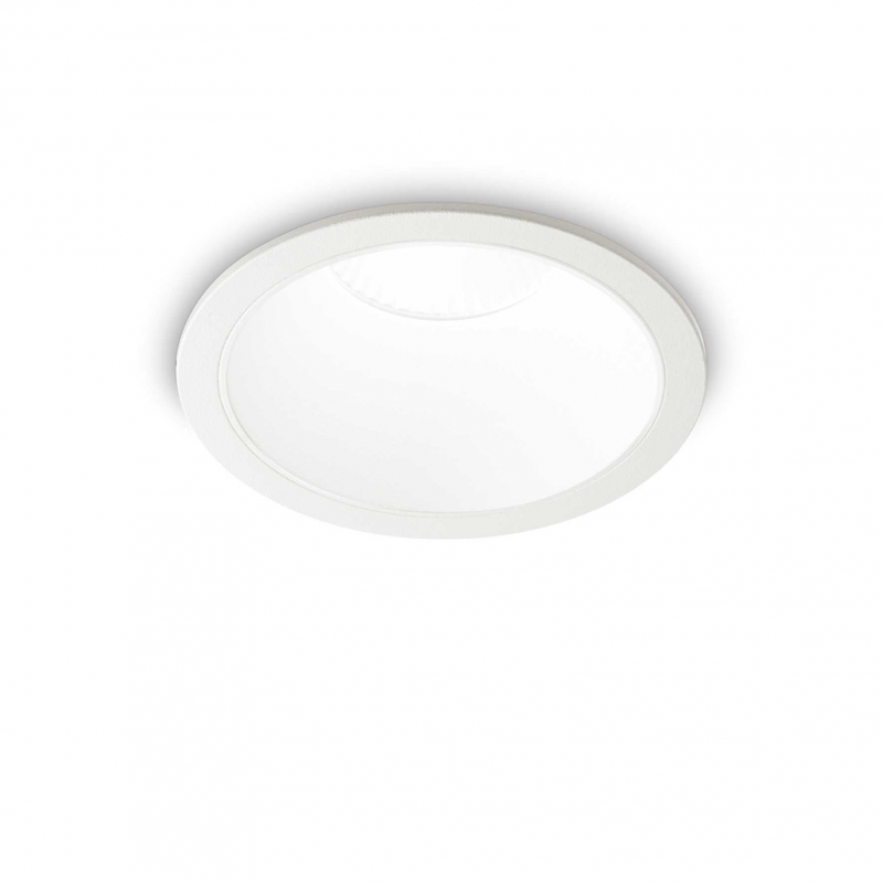 Lampada Da Incasso Game Trim Round 20W 3000K Wh Wh Ideal-Lux
