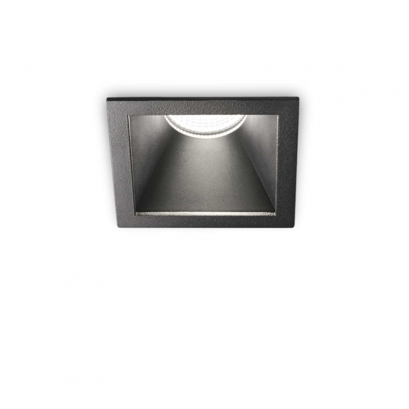 Lampada Da Incasso Game Trim Square 11W 3000K Bk Bk Ideal-Lux
