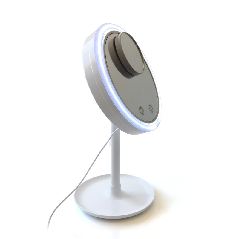 Specchio Da Tavolo Con Led Makeup 32 X 21,5 H.8 Cm