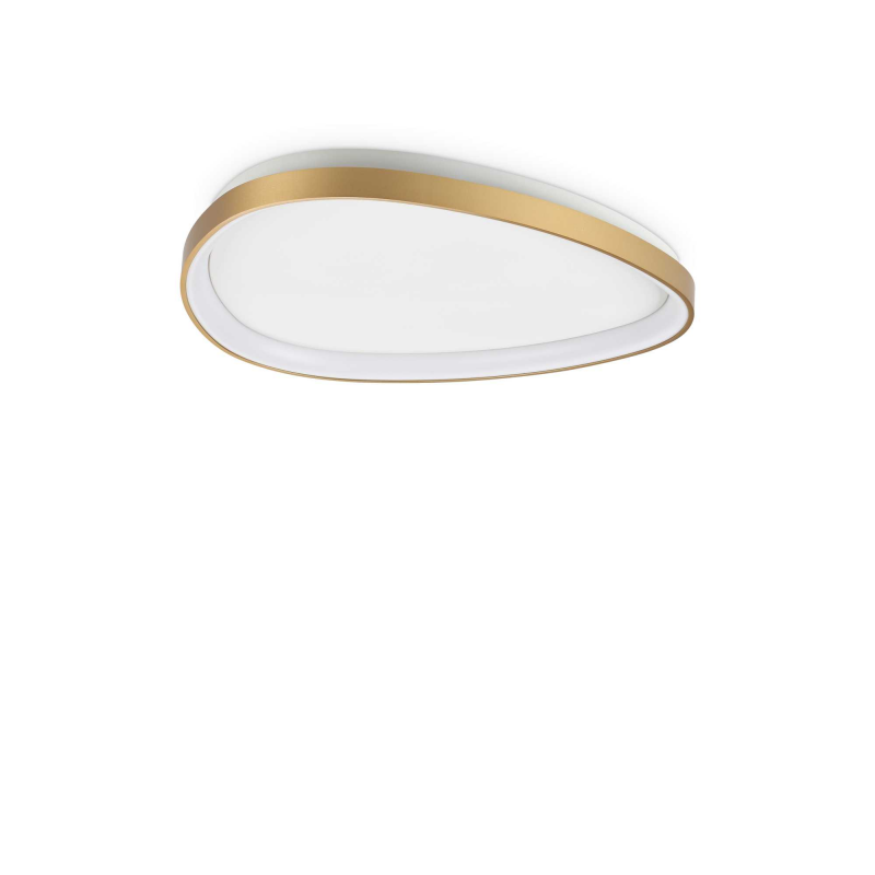 Lampada Da Soffitto Gemini Pl D061 On-Off Ottone Ideal-Lux