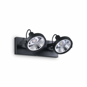 Lampada Da Soffitto Glim Pl2 Nero Ideal-Lux