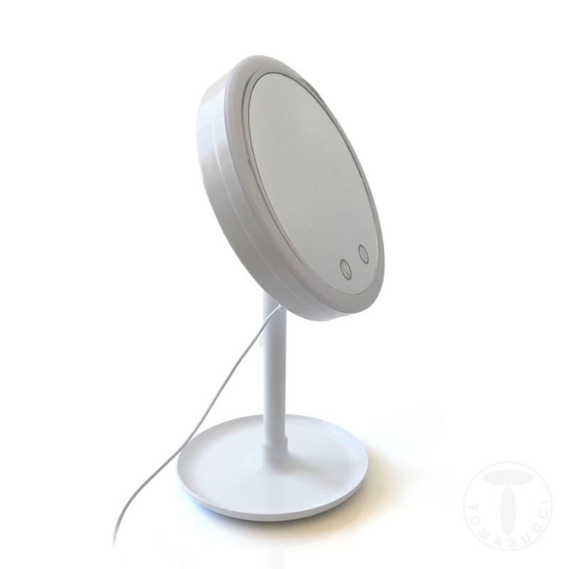 Specchio Da Tavolo Con Led Makeup 32 X 21,5 H.8 Cm