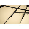 Ombrellone 5x5 Palo Centrale Antracite Moia | Ecru