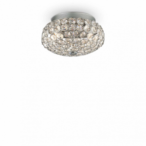 Lampada Da Soffitto King Pl3 Cromo Ideal-Lux