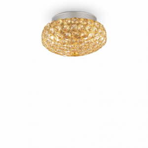 Lampada Da Soffitto King Pl3 Oro Ideal-Lux