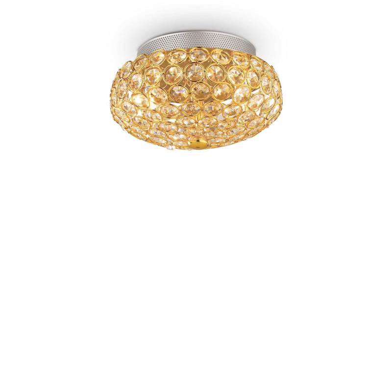 Lampada Da Soffitto King Pl3 Oro Ideal-Lux