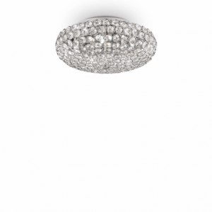 Lampada Da Soffitto King Pl5 Cromo Ideal-Lux