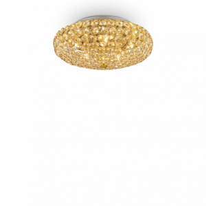 Lampada Da Soffitto King Pl5 Oro Ideal-Lux