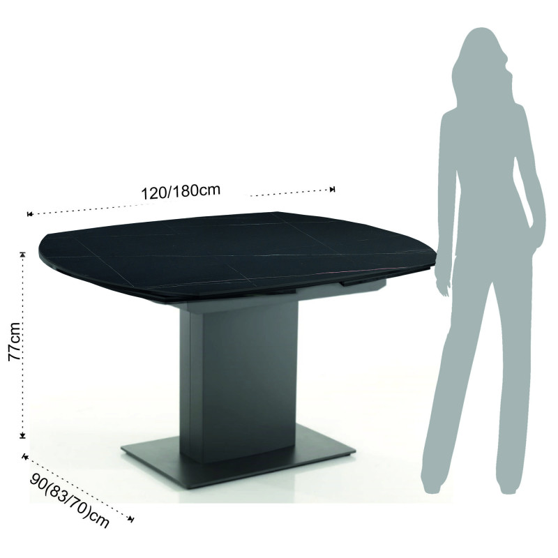 Tavolo Allungabile Epic 1 127 X 94 H.23 Cm