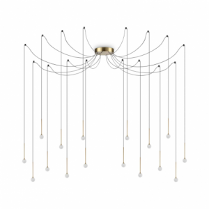 Lampada A Sospensione Lucciola Sp16 Ottone Ideal-Lux