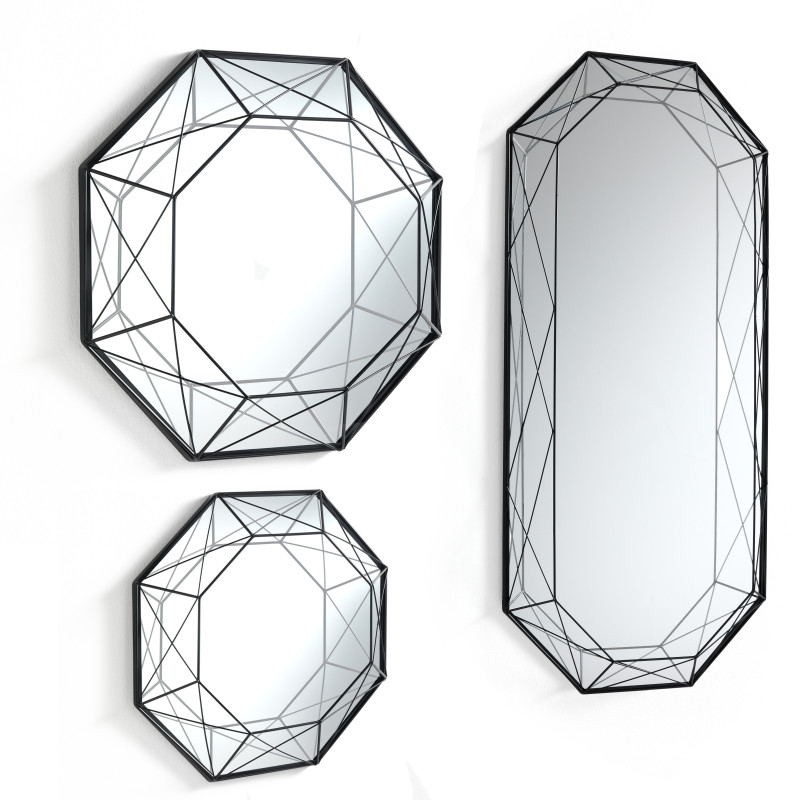 Specchiera Da Parete Diamond 120 60 X 125 H.14 Cm
