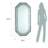 Specchiera Da Parete Diamond 120 60 X 125 H.14 Cm