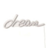 Scritta Luminosa Da Parete Dream 48 X 26,5 H3,5 Cm