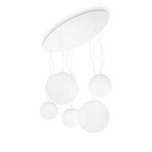 Lampada A Sospensione Mapa Bianco Sp5 Ideal-Lux