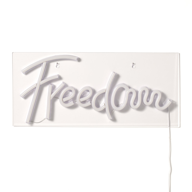 Scritta Luminosa Freedom 48 X 26 H3,5 Cm