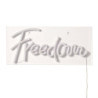 Scritta Luminosa Freedom 48 X 26 H3,5 Cm