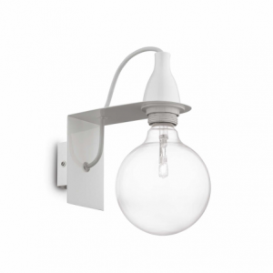 Lampada Da Parete Minimal Ap1 Bianco Ideal-Lux