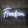 Scritta Luminosa Freedom 48 X 26 H3,5 Cm