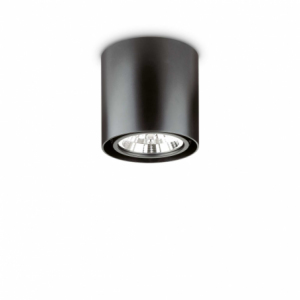 Lampada Da Soffitto Mood Pl1 D15 Round Nero Ideal-Lux