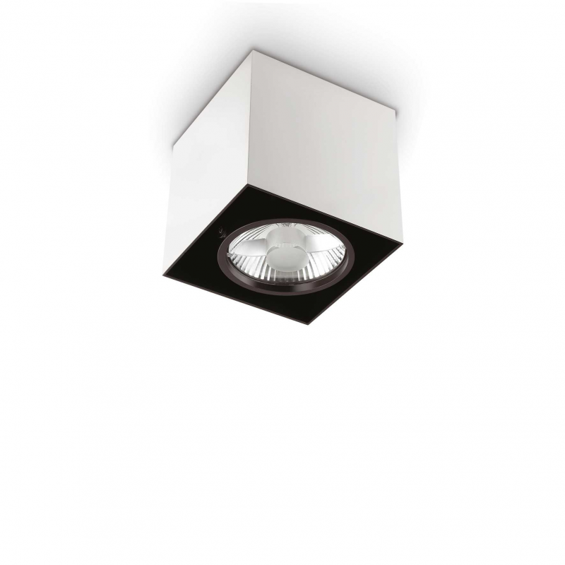Lampada Da Soffitto Mood Pl1 D15 Square Bianco Ideal-Lux
