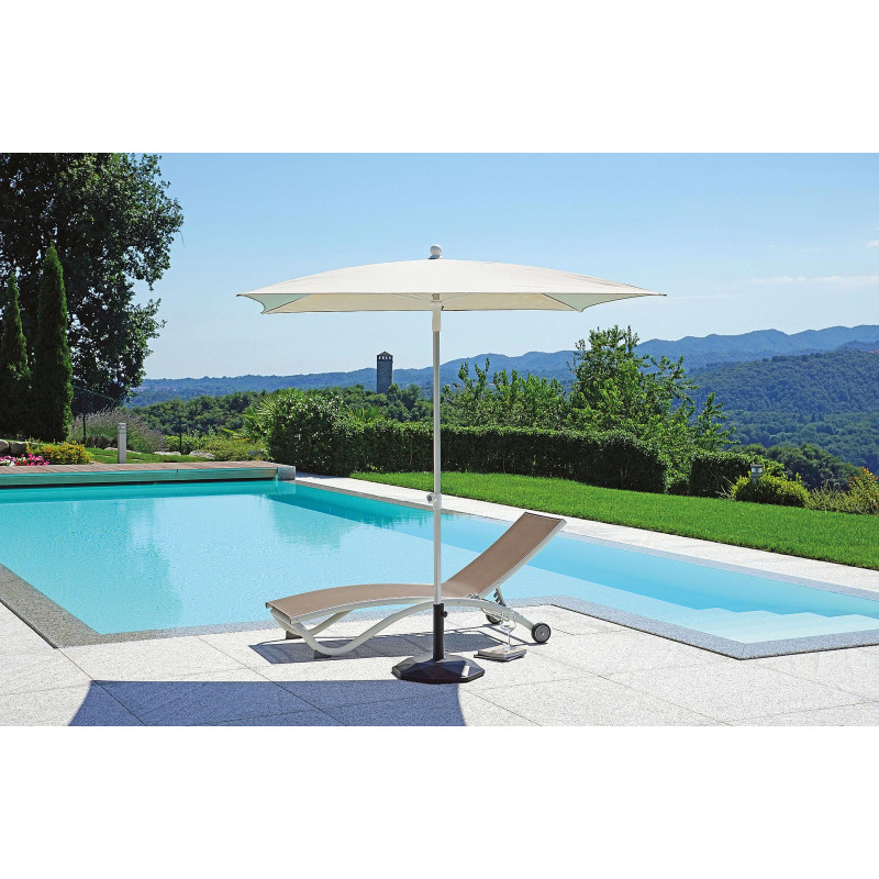 Set 5 ombrelloni Scirocco Paragon Olefin 2x2 alluminio Moia