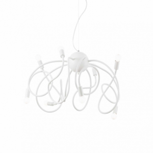 Lampada A Sospensione Multiflex Sp8 Bianco Ideal-Lux