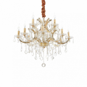 Lampada A Sospensione Napoleon Sp12 Oro Ideal-Lux