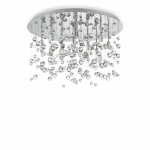 Lampada Da Soffitto Neve Pl8 Cromo Ideal-Lux