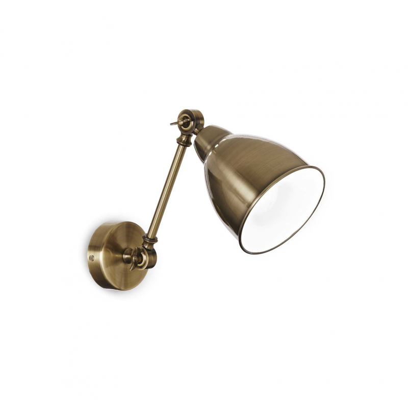 Lampada Da Parete Newton Ap1 Brunito Ideal-Lux