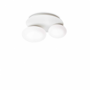 Lampada Da Soffitto Ninfea Pl2 Bianco Ideal-Lux