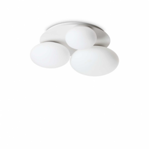 Lampada Da Soffitto Ninfea Pl3 Bianco Ideal-Lux